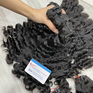 NOUVEAU PRODUIT!! Extensions humaines vietnamiennes Cheveux birmans bouclés Trame de cheveux Extensions de cheveux doublement étirés - Product Image 6