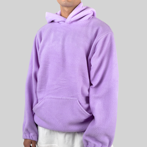 Sudaderas con capucha de lana polar a granel unisex Diseño de impresión 3D de material suave de secado rápido con logotipo bordado para entusiastas del aire libre en invierno - Product Image 1