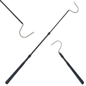 Outils de jardinage de qualité supérieure, écologiques, en aluminium, rectangulaires, avec poignée antidérapante, crochet à serpents noir - Product Image 6