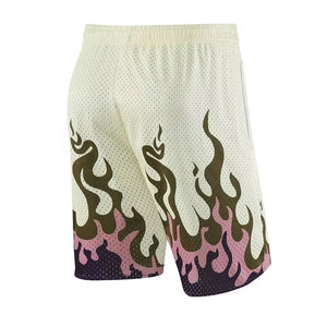Wholesale Men's Plus Size Breathable Quick Dry Anti-Bacterial Polyester Basketball Shorts Customized Logo <b>Decorative</b> Pattern - Product Image 2