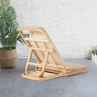 Chaise de camping pliable écologique fabriquée à la main 100% rotin naturel chaises d'accessoires de plage pliantes