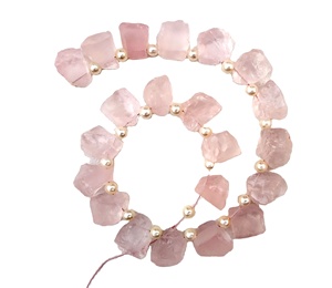 ธรรมชาติ 21 ชิ้น Rose ควอตซ์พลอยหยาบคุณภาพสูงทําเครื่องประดับทําด้วยมือ Rich ตกแต่งบ้านดิบผู้ค้าส่ง - Product Image 1