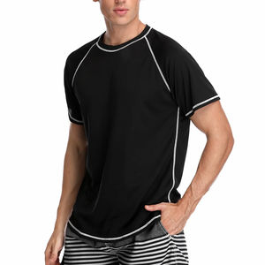 T-shirt de sport, vêtements de compression, manches courtes, rashguard pour hommes, service OEM ODM, vêtements de fitness pour hommes, rashguard à manches courtes - Product Image 5