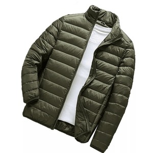 Custom Logo Windproof Nylon <b>Hooded</b> Running Outdoor Winter Warm <b>Padded</b> Quilted Down Coat Men Puffer <b>Jacket</b> - Product Image 1