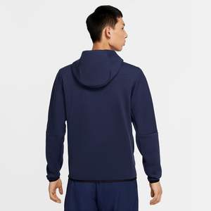 Custom Brand Logo Design 66% Cotton 34% Polyester Midnight <b>Navy</b> Warmth Standard Fit Sportswear Tech <b>Fleece</b> Tracksuit - Product Image 3