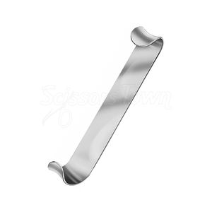 Instrumento de acero inoxidable con retractor quirúrgico largo para acceso a tejido profundo en cirugías abdominales y generales - Product Image 4