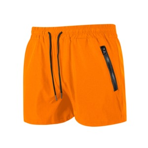 Bañador de verano y pantalones cortos de playa sólidos de algodón 100% para hombre, estilo Hip Hop de secado rápido respetuoso con el medio ambiente - Product Image 3