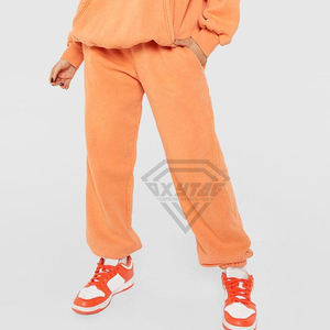 Chándales de Forro Polar de Invierno de Tela Premium al por Mayor, Lavado Ácido, Logotipo Personalizado, 100% Algodón, Chándal Informal Grueso para Mujer, Color Sólido - Product Image 6