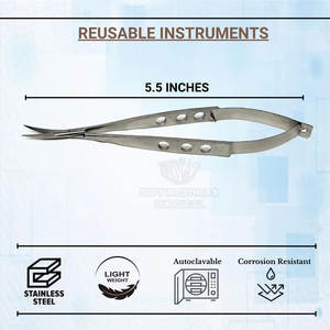 Tijeras de goma de alta calidad, acción de resorte, tijeras de goma de acero inoxidable, acción de resorte para venta en línea - Product Image 3