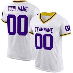 Maillots de football américain vierges en sublimation en gros, polyester, équipe sportive, t-shirts de rugby, maillots de football - Product Image 6