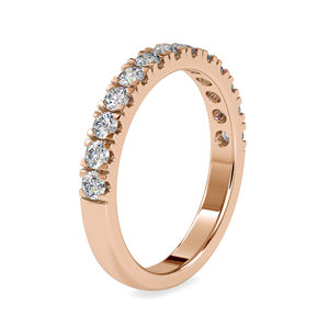 Anillo de Compromiso Personalizable para Mujer, Oro Blanco de 18k, Diamante Natural de Corte Redondo, Certificado IGI, 0.67 CTW, Engaste de Puntas - Product Image 6