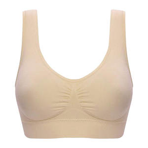 เสื้อชั้นในกีฬาสำหรับผู้หญิงไซส์ใหญ่ แบบเรียบง่าย เหมาะสำหรับวิ่งและออกกำลังกายในยิม-ระบายอากาศได้ดี กระชับมีโลโก้ด้านหน้า รองรับทรงได้ดี ผลิตจากผ้าสแปนเด็กซ์/ไนลอน - Product Image 3