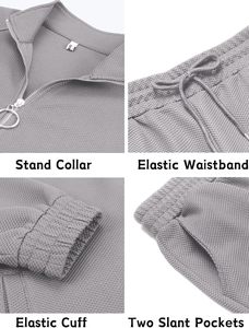 Ensemble survêtement homme en molleton français 300GSM personnalisé, deux pièces, sweat-shirt et jogging, couleur bordeaux unie, logo brodé, coupe premium - Product Image 5