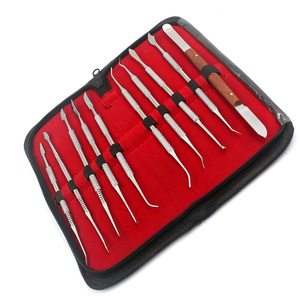 Instrumentos de Laboratorio Dental, Instrumentos de Cera Dental con Estuche, 10 Piezas de Herramientas para Tallar Cera de M.A. Siddique International - Product Image 4