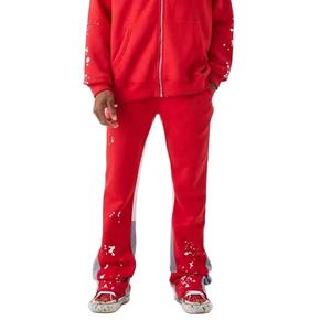 Sweat à capuche zippé pour hommes de qualité supérieure pantalon survêtement personnalisé polaire lourde logo de haute qualité respirant essentiel surdimensionné hiver - Product Image 5