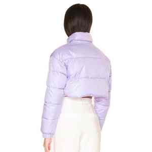 Chaqueta acolchada de lona impermeable larga de calidad para mujer con nuevo diseño, cultivo en bloque de tres toneladas, precio de fábrica - Product Image 6