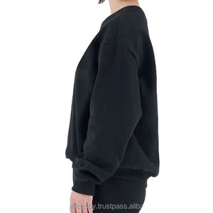 Sweat-shirt à capuche pour femme, design personnalisé, couleur personnalisée, polyester/coton, écologique, respirant, surdimensionné, streetwear, vêtements de sport, course à pied - Product Image 5