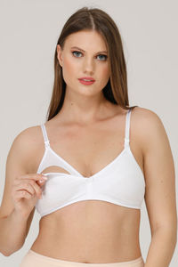Soutien-gorge d'allaitement à clipser pour la maternité, sans armatures, doux et confortable, sous-vêtements de grossesse, vente en gros OEM ODM - Product Image 2