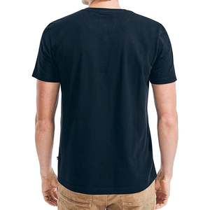 100% Cotton <b>V</b>-<b>neck</b> <b>T</b>-<b>shirt</b> High Quality Blank Casual Knitted <b>Men</b> Shorts-sleeved Solid Color Breathable % comfortable <b>t</b> <b>shirt</b> - Product Image 5