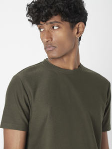 Camiseta Unisex con técnica de lavado ácido y cuello redondo 100% algodón de gran tamaño Boxy Fit Drop Shoulder High Hip Hop Streetwear Crop para Polo Shi - Product Image 4