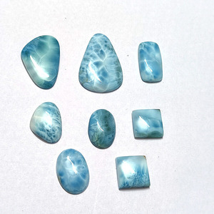 8 piezas de Larimar Natural de 16mm a 37x25mm Rectángulo Oval cuadrado Fancy Cabochon 128,35 Cts Iroc Ventas Piedra de alta calidad US $58,67 - Product Image 2