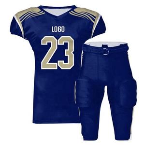 Fabricación de Pakistán, venta superior, material fresco, diseño propio, uniforme de fútbol, sublimación OEM, logotipo personalizado, uniforme de fútbol americano - Product Image 3