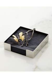 Servilletero de Latón con Diseño de Hoja de Vid, Moderno Organizador de Caja de Pañuelos de Acero Inoxidable para Mesa, Impermeable para Decoración del Hogar - Product Image 5