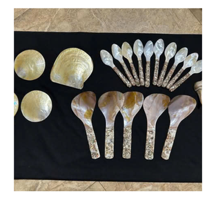 Cuillère à coquille artisanale pour épices et sauces de cuisine haut de gamme - Product Image 5