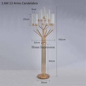 Suministro directo de fábrica Diseño moderno Latón Acabado antiguo Calidad superior Venta caliente Candelabros de lujo a un precio impresionante - Product Image 2