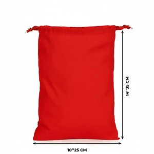 Bolsa de Tela Roja de 4 oz, Bolsas de Algodón de 10 x 14 (25 cm x 35 cm) - Product Image 1