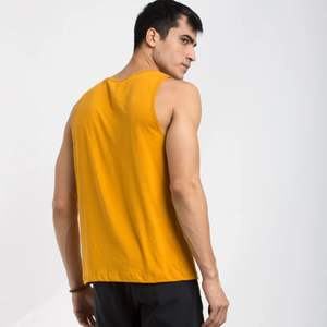 Débardeur en tricot de coton polyester à séchage rapide pour hommes avec logo personnalisé T-shirts sans manches à conception ample d'été gilet de sport - Product Image 6
