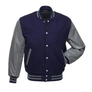 OEM Manufacturer High Quality <b>Men's</b> Baseball Letterman Varsity <b>Jacket</b> Custom Embroidery Leather Sleeves Windbreaker <b>Jacket</b> - Product Image 5