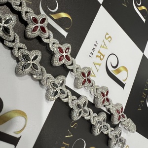 Bijoux en diamants VVS, bijoux fins en argent S925, bracelets à maillons, bracelets et joncs hip-hop plaqués or sur mesure pour femmes et hommes - Product Image 3