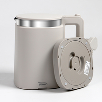 Bouilloire électrique en acier inoxydable de 1 litre pour hôtel, vente en gros d'usine, chauffe-eau de voyage, petit samovar du Guangdong