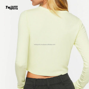 Camiseta corta de algodón de alta calidad para niña, camiseta informal ajustada ligera y transpirable de talla grande ecológica al por mayor - Product Image 2