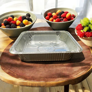 3500ml Rectangular Aluminum <b>Foil</b> Food Container Aluminum <b>Foil</b> Container Box Aluminum <b>Foil</b> Container with Lid - Product Image 3