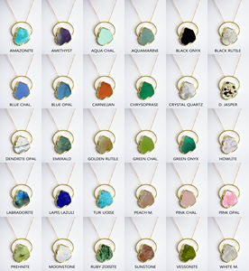 สร้อยคอ dalmatian Jasper 25-35mm รูปทรงอิสระสร้อยคอจี้ทองทำด้วยมือจี้คริสตัลรักษา - Product Image 3