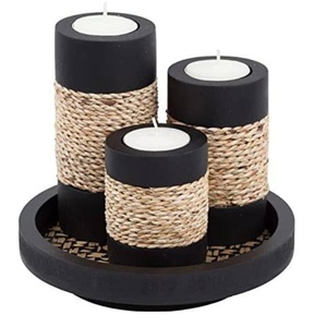 เชิงเทียนเคลือบทองสำหรับตกแต่งโต๊ะอาหารค่ำเชิงเทียนโลหะแบบแฮนด์เมด - Product Image 3