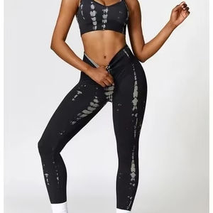 Ensemble de yoga pour femmes de qualité supérieure, marque privée, en stock, pour usage extérieur, en polyester, meilleur fournisseur direct d'usine. - Product Image 6