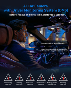 Caméra embarquée 5 canaux avant arrière gauche droite DVR 4K 360° °   Caméra embarquée pour voiture avec IA DMS 5G WiFi GPS <span class=keywords><strong>CPL</strong></span> - Product Image 5