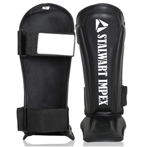 Protectores de Espinillas y Tobillos para Boxeo MMA, para Hombres y Mujeres, Protectores de Rodilla para Kick Boxing, Karate, Artes Marciales, Muay Thai, Protección de Cuero - Product Image 1
