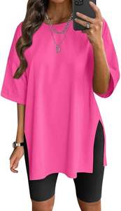 T-shirt personnalisé pour femmes T-shirt en coton OEM avec logo de sérigraphie Haut tendance à manches courtes pour tenue décontractée - Product Image 6