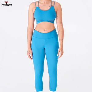 Nueva llegada Conjuntos de ropa activa Conjunto de yoga 2025 Sujetador deportivo y pantalones de yoga Leggings Conjuntos de yoga Fitness Mujeres a bajo precio - Product Image 5