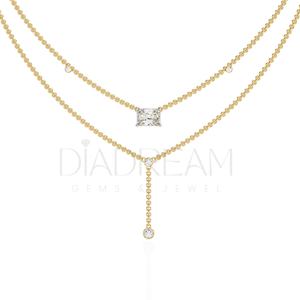 Nuevo Collar de Lujo para Mujer, Único, de Doble Capa, Plata de Ley 925, Diamante Cultivado en Laboratorio, Certificado IGI, Accesorio Moderno para Boda - Product Image 2