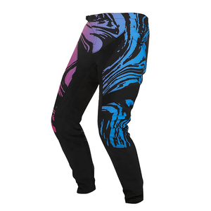 Cuissards de VTT en nylon et élasthanne personnalisés de haute qualité, respirants, à séchage rapide, longueur longue, pantalon de vélo de montagne pour hommes - Product Image 1