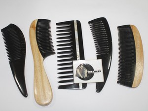 Serpillière en corne de bœuf, peigne en corne de bœuf avec ligne d'incrustation en nacre, nouveau Design, produits de soins personnels de qualité supérieure de la marque traditionnelle - Product Image 6