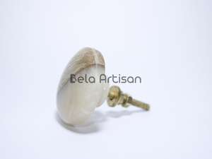 Tiradores y pomos redondos de resina y madera para cajones y gabinetes, herrajes económicos para cocina, armario y cómoda - Product Image 6