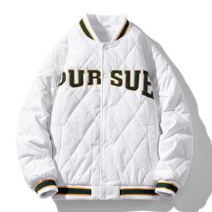 Chaqueta Bomber de Lona Personalizada al por Mayor OEM 2025, Chaqueta Varsity de Béisbol para Hombre, Bordada, Impermeable y Ecológica - Product Image 6