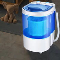 Lave-linge/sécheuse portable mini 4,5 kg à chargement par le haut pour vêtements et chaussures, usage domestique et hôtelier