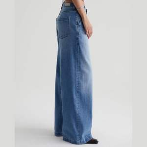 กางเกงขากว้างทรงตรงย้อนยุคสำหรับผู้หญิงกางเกงยีนส์ลำลองซักทรงหลวม - Product Image 3